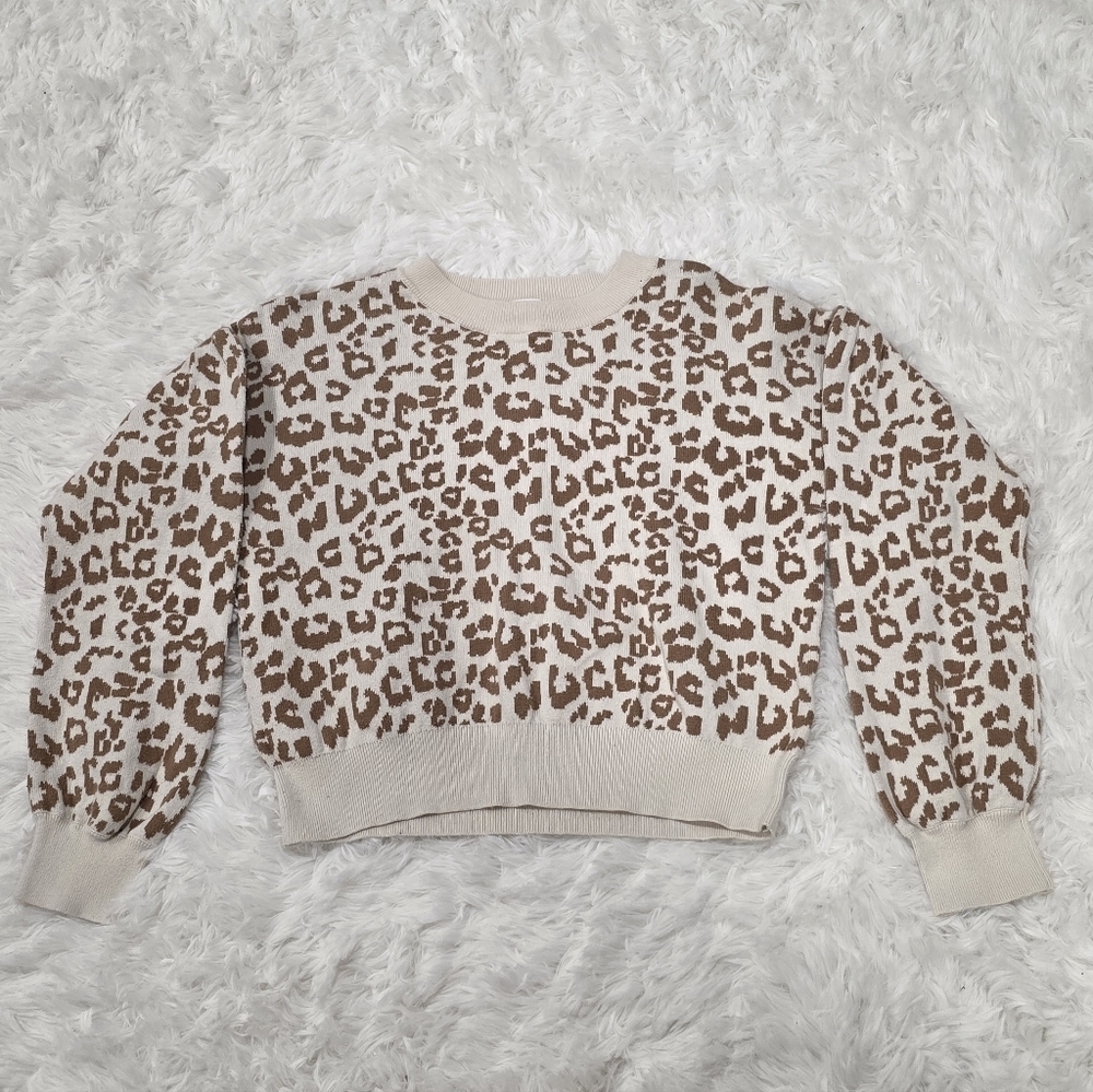 GAP Kids Leopard Print Sweater - Size XL (12)